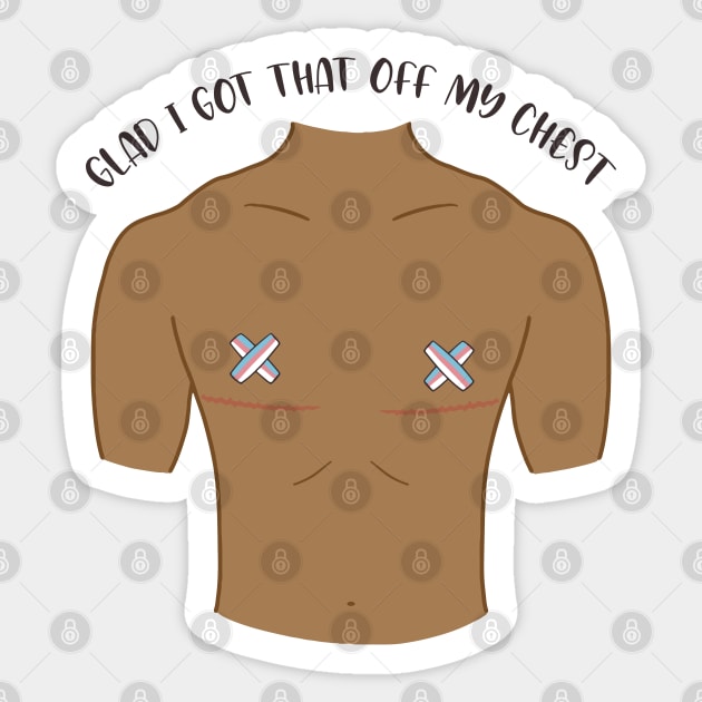 Trans Top Surgery (Mid-Tone) Sticker by maya-reinstein